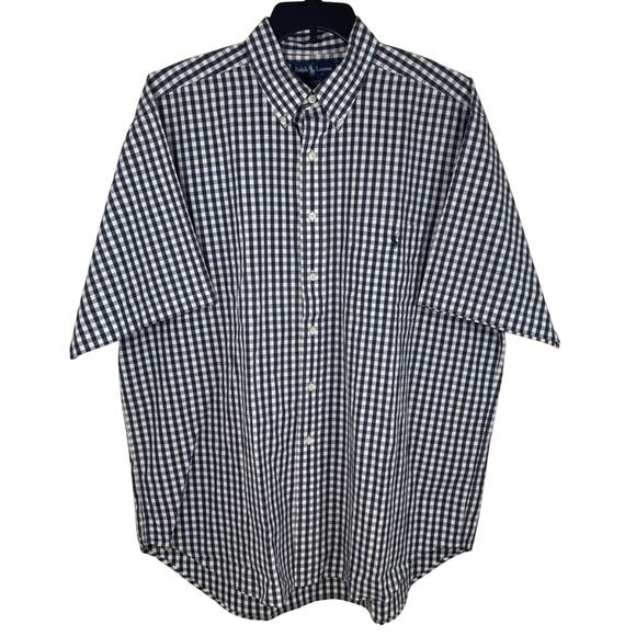 Polo Ralph Lauren Other - PoloRalph Lauren Blake Button Down Shirt Navy White Gingham Check Short Sleeve